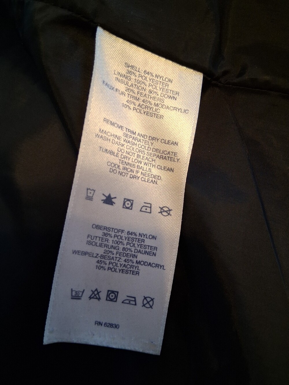 Lands' End Black Puffer Long Jacket - Picture 11 of 11
